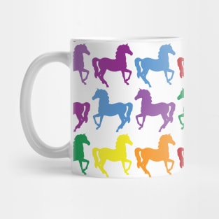 COLORFUL HORSES Pop Art Mug